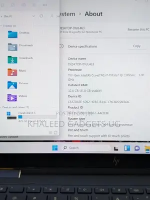 Laptop HP Dragonfly G2 16GB Intel Core i7 SSD 512GB