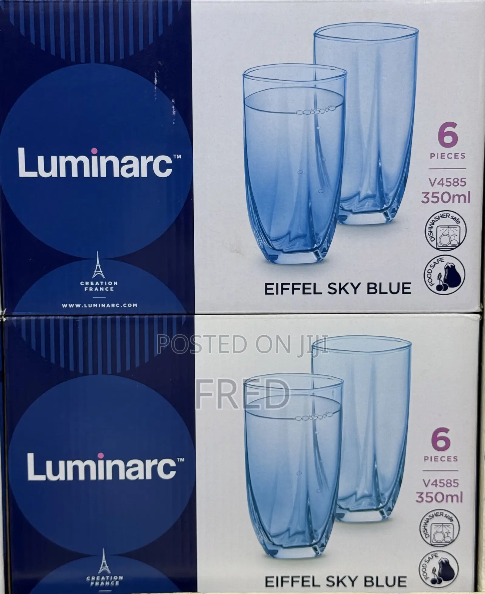 Luminarc Eiffel Sky Blue Tumbler Set