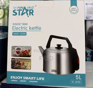 Winning Star St-6005 Electric Kettle With A 5-liter Capacity.
