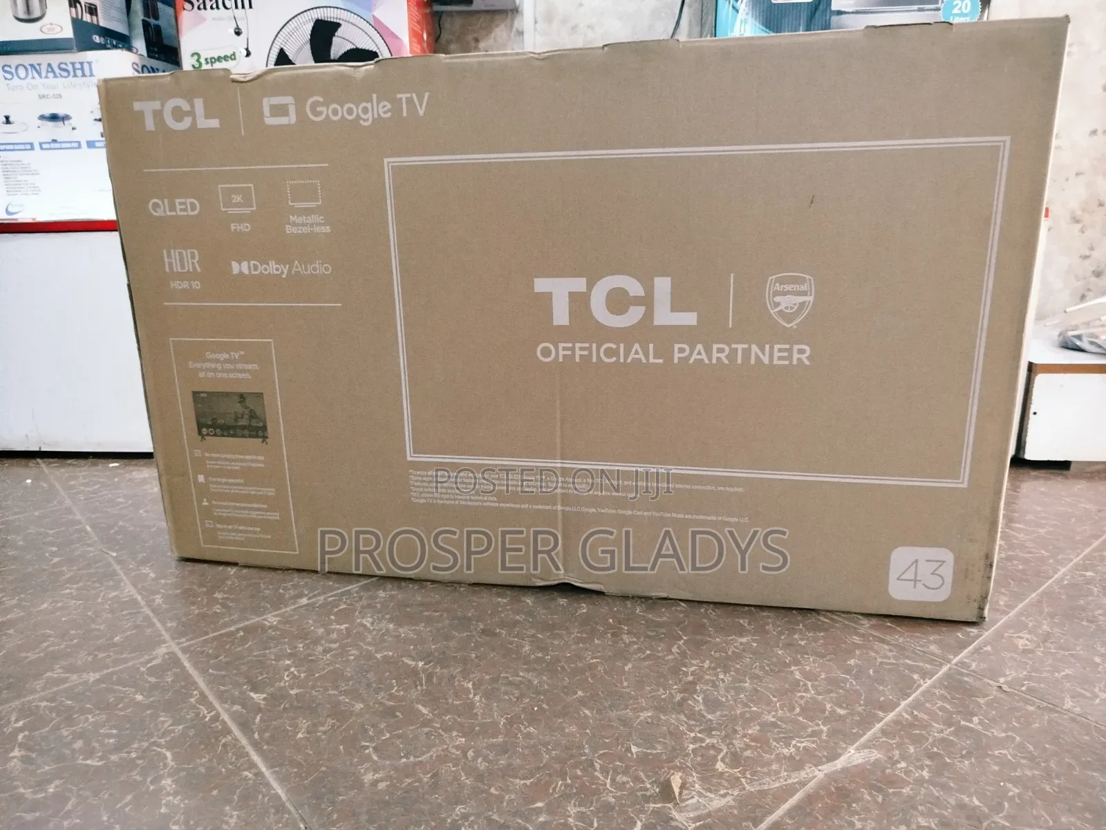 TCL 43 Smart Android Google Digital Flat Screen Flameless