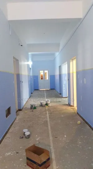 Corridor Light Blue Painting