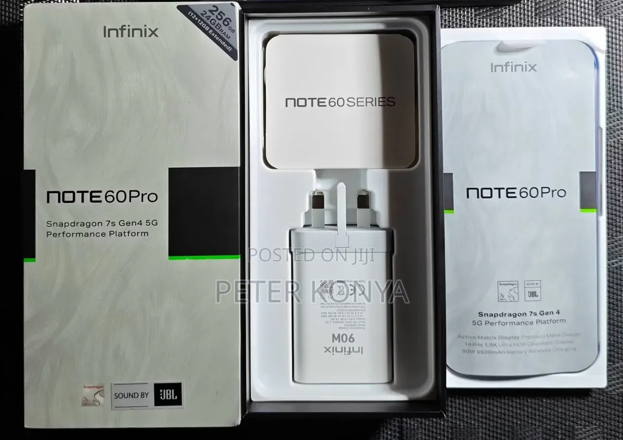 New Infinix Note 60 Pro 256 GB Black