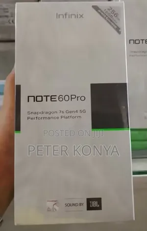 New Infinix Note 60 Pro 256 GB Black