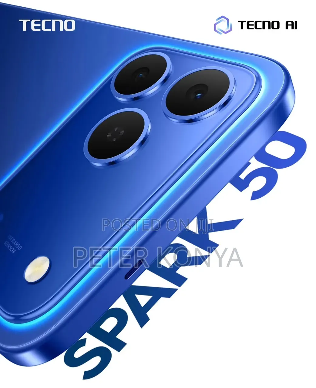 New Tecno Spark 50 128 GB Blue