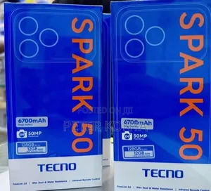 New Tecno Spark 50 128 GB Silver