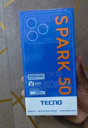 New Tecno Spark 50 128 GB Gray