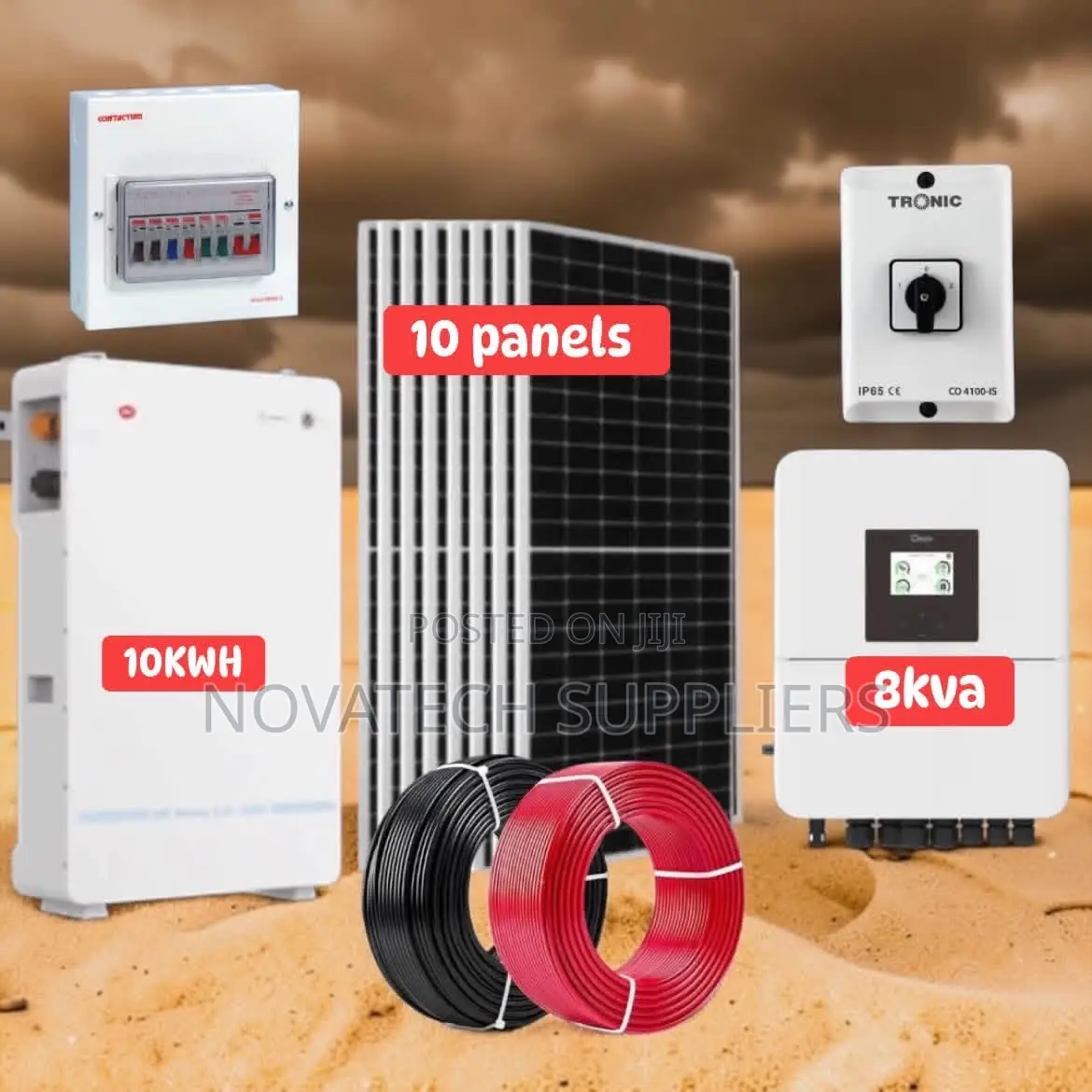 200ah 48v 10kwh Lithium Battery Hybrid Solar Power System for Home