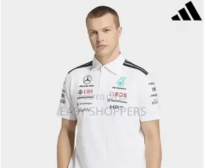 White Adidas Mercedes Amg Petronas Formula 1 Team Jersey
