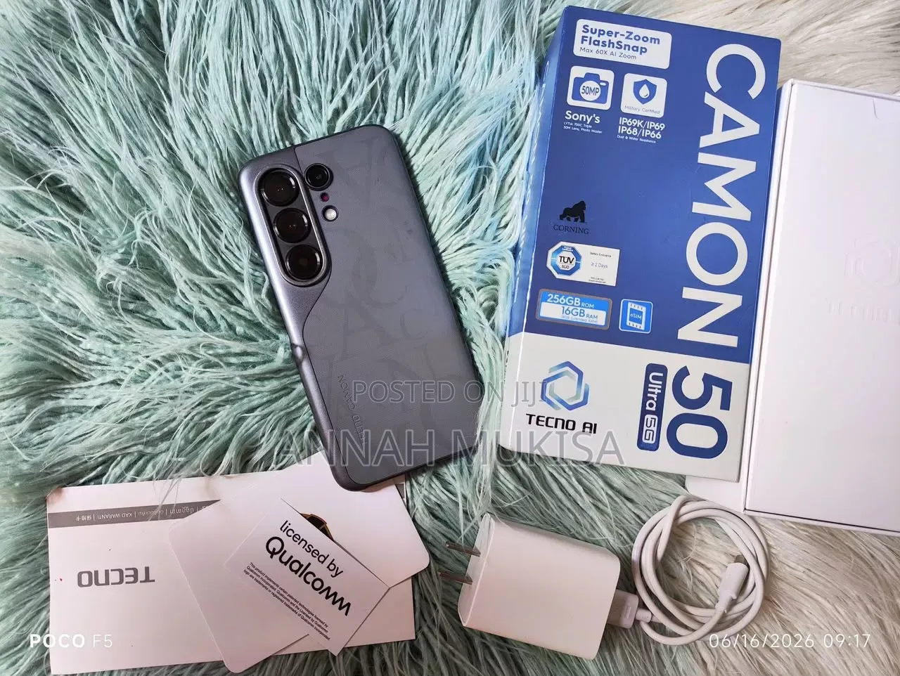 New Tecno Camon 50 Ultra 512 GB Black
