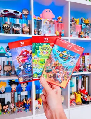 Games for Nintendo Switch. Mariokart World, Pokemon Pokia and Metro