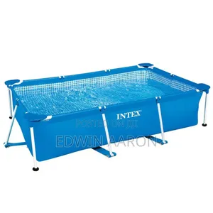 2.6m X 1.6m X 65cm Rectangular Steel Frame Intex Swimming Pool