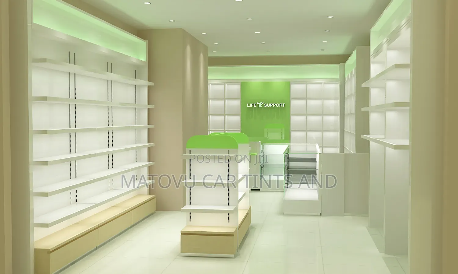 Denis Pharmacy Glass Store Partioning