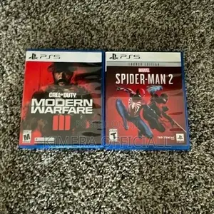 Call of Duty Modern Warfare 3 and Spiderman 2. Game CDS for Ps5