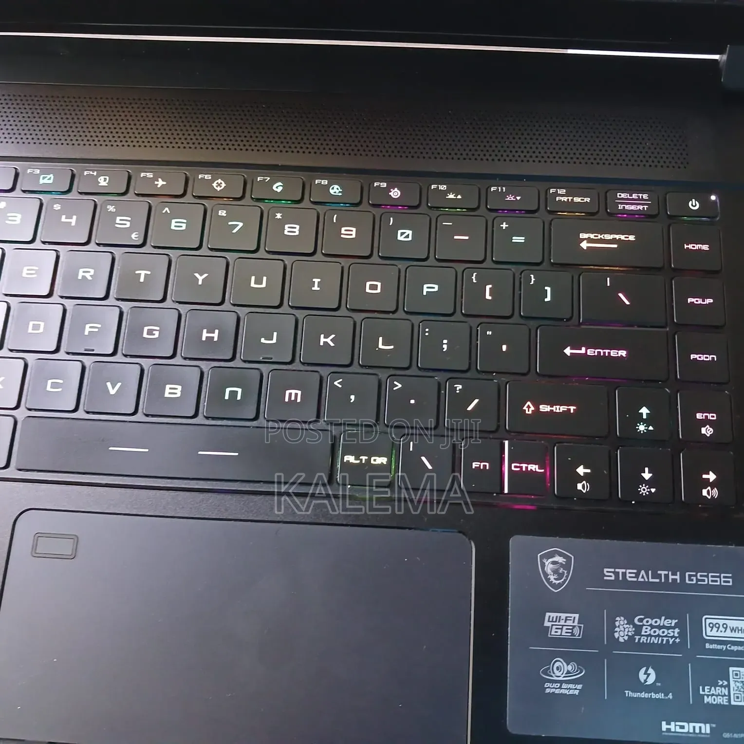 Laptop MSI GS66 Stealth 12UHS 16GB Intel Core i7 SSD 512GB