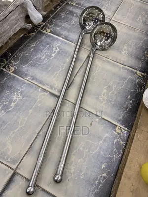 Long-Handled Stainless Steel Utensils