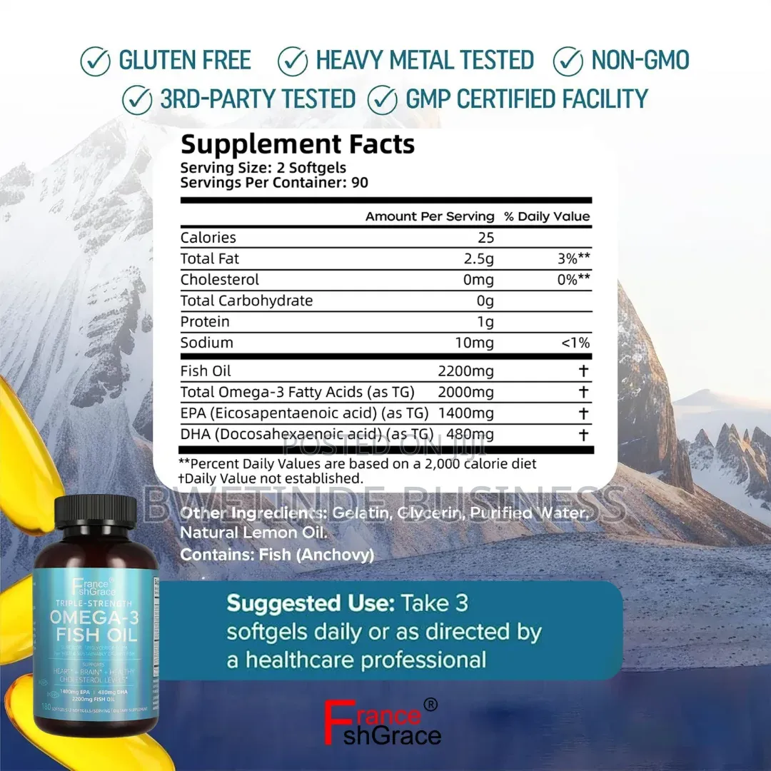 Fish Oil Omega 3 Softgels