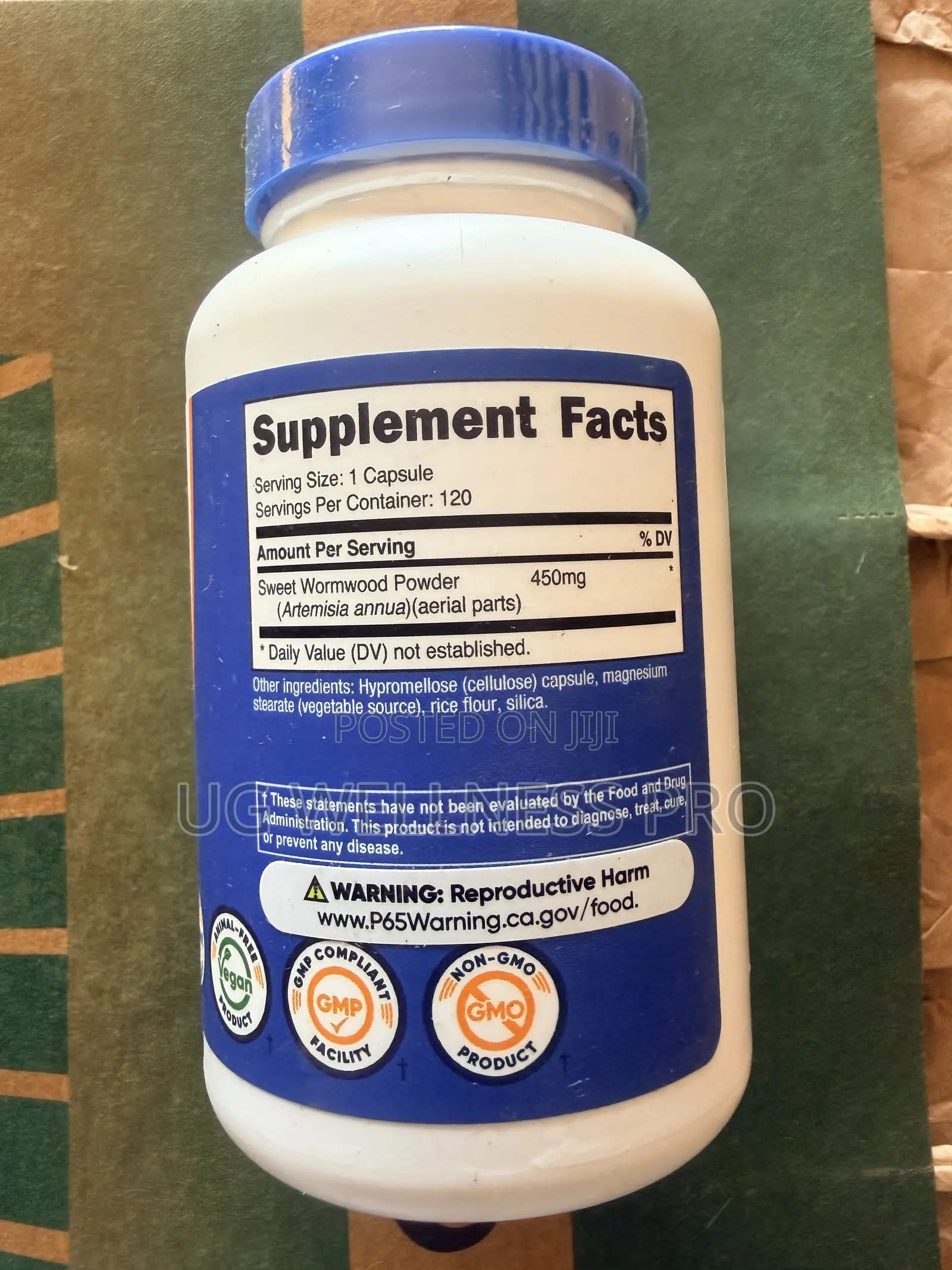 Nutricost Wormwood, 450 Mg, 120 Capsules