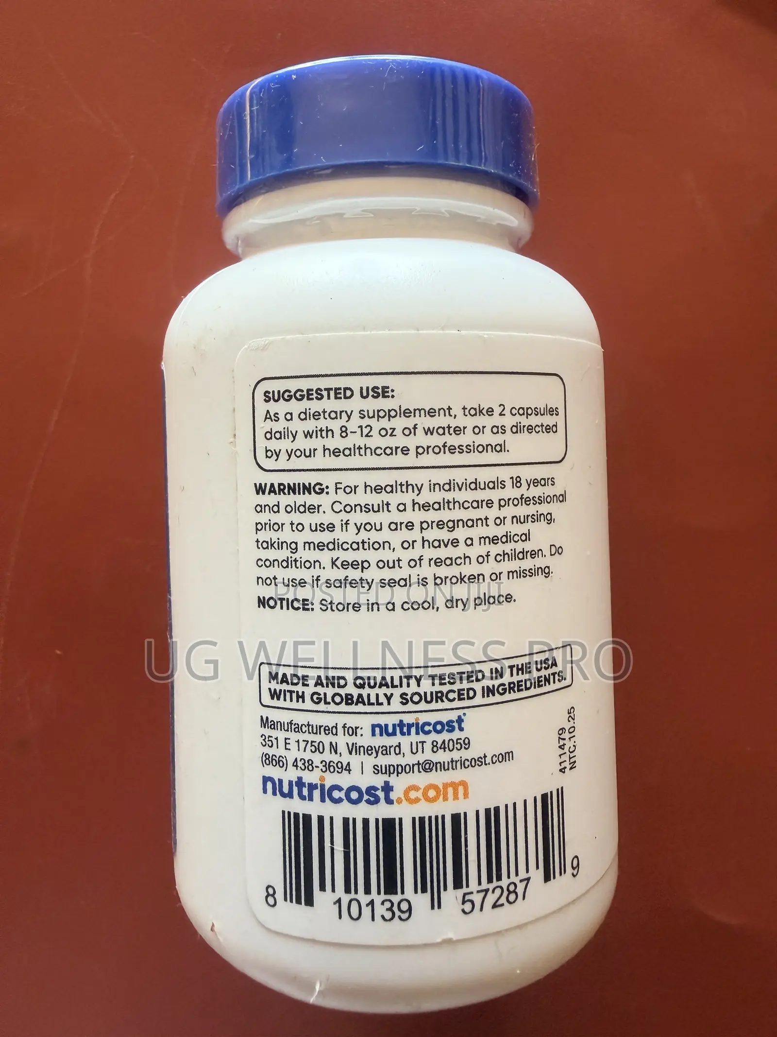 Nutricost Berberine, 60 Capsules (600 Mg Per Capsule