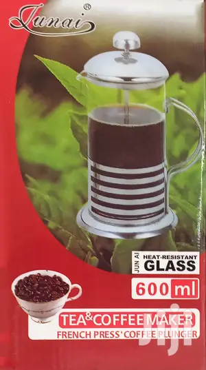 Junai Tea & Coffee Maker French Press Coffee Plunger 600ml
