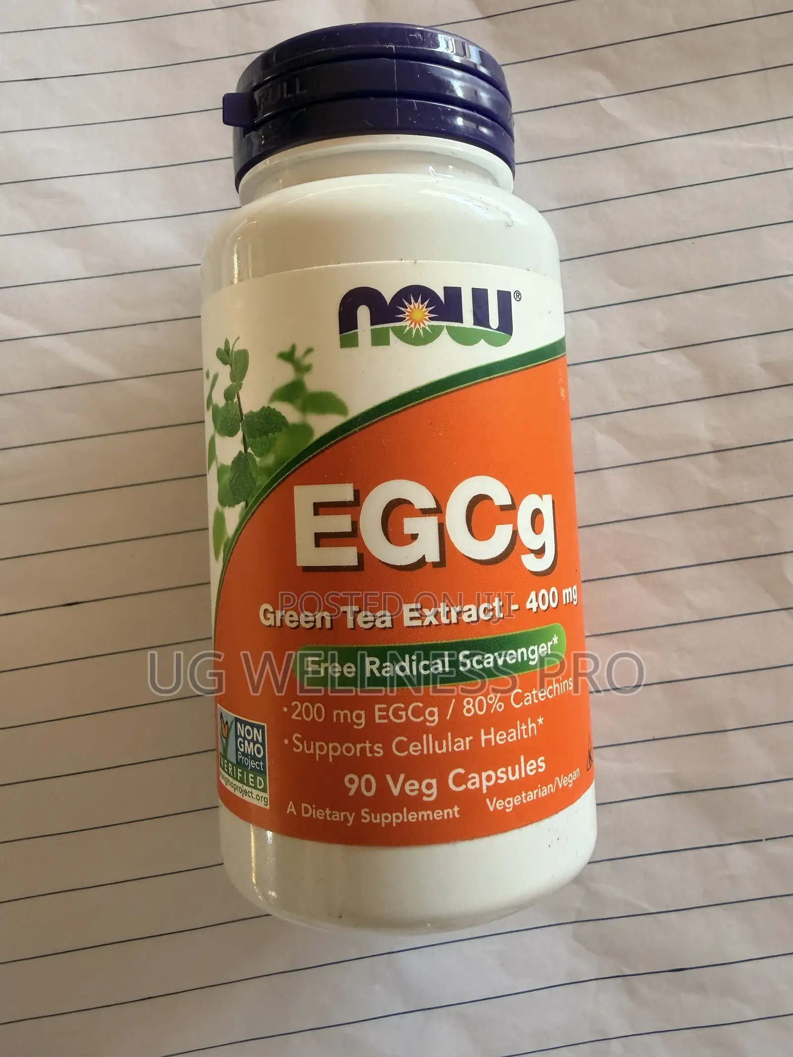 Now Foods Egcg, Green Tea Extract, 400 Mg, 90 Veg Capsules