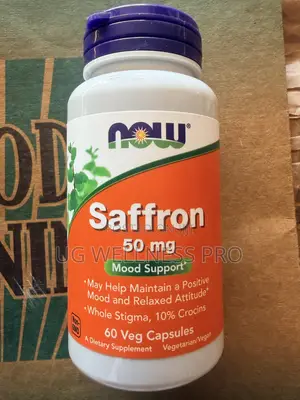 Now Foods Saffron, 50 Mg, 60 Veg Capsules