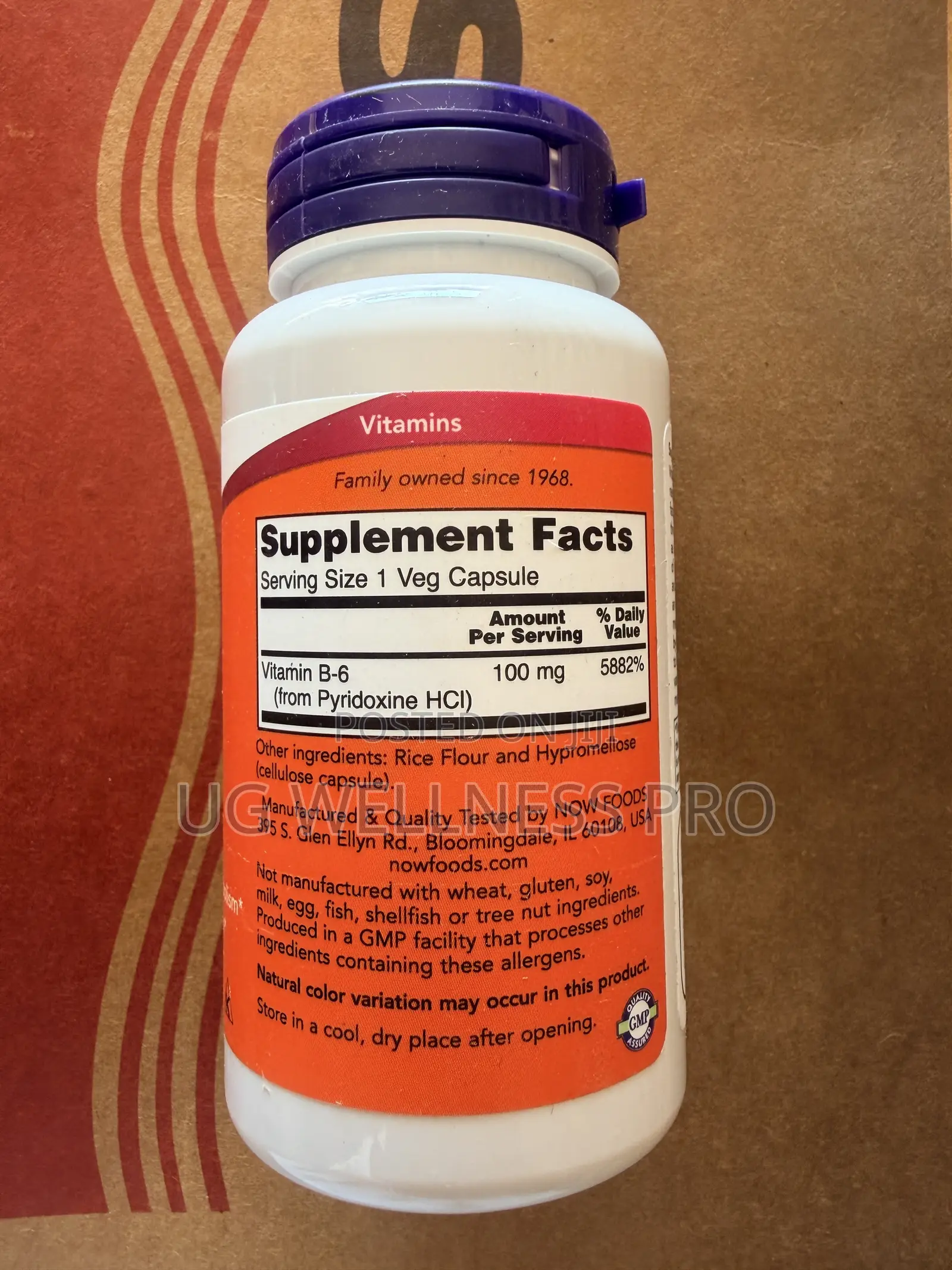 Now Foods B6 100 Mg for Nervous System Support