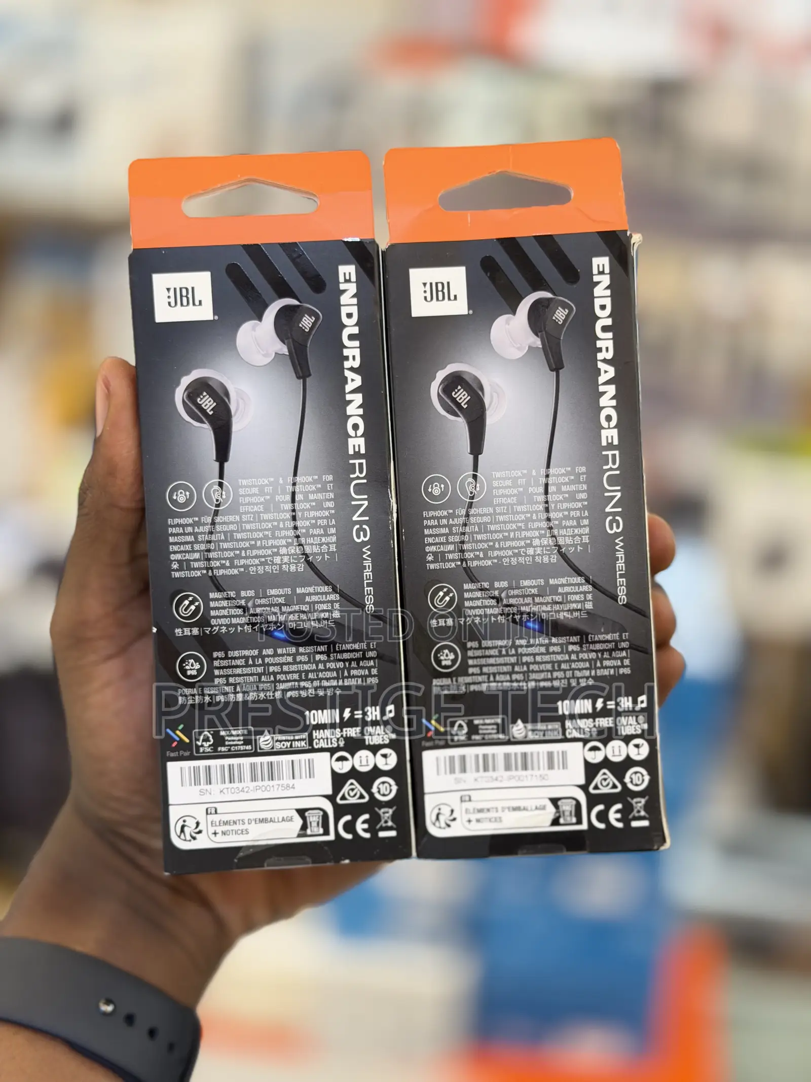 JBL Endurance Run 3 Wireless Bluetooth Sport Earphones With Fliphook