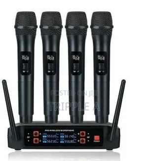 Wireless Microphone 4 Channel Handheld Microphone