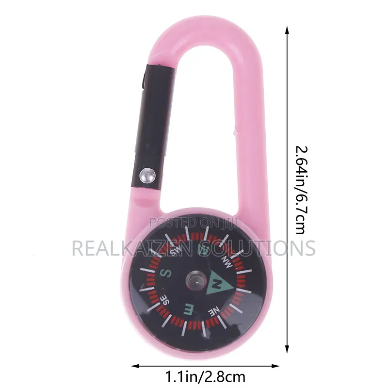 Compass Mini Self-Locking With Carabiner Keychain