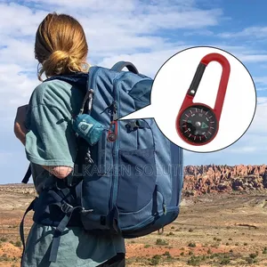 Compass Mini Self-Locking With Carabiner Keychain