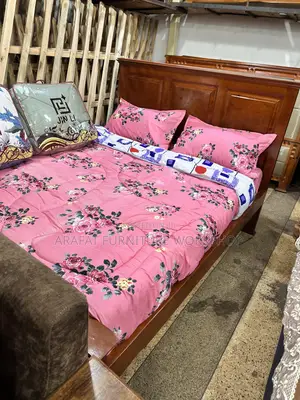 Solid Wooden Panel Bed