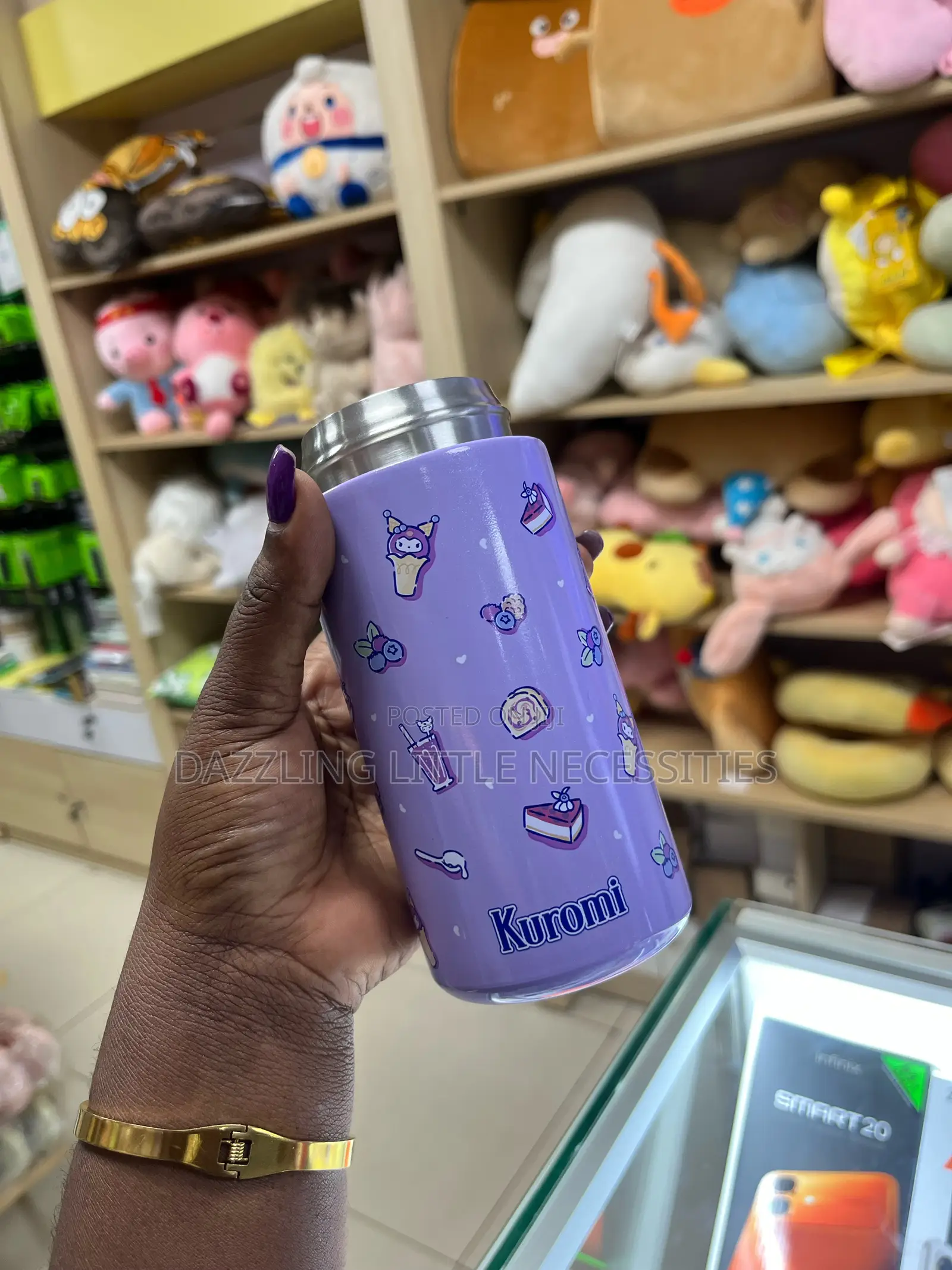 Kuromi Vacuum Insulated Bottle - 350mls