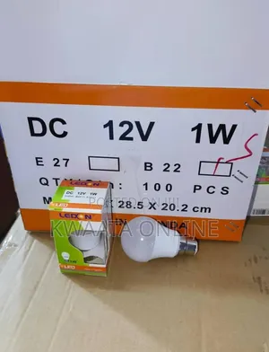 (100 Pc) 1watt Dc Led Bulb, Energy Saving Solar Light Bulb