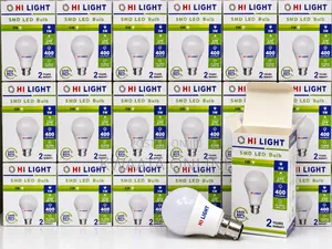 (100pc in a Box) Hi Light 5watts, SMD Led Bulb – Energy Saving