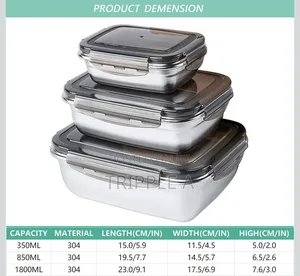 Stainless Steel Air Tight Food Container