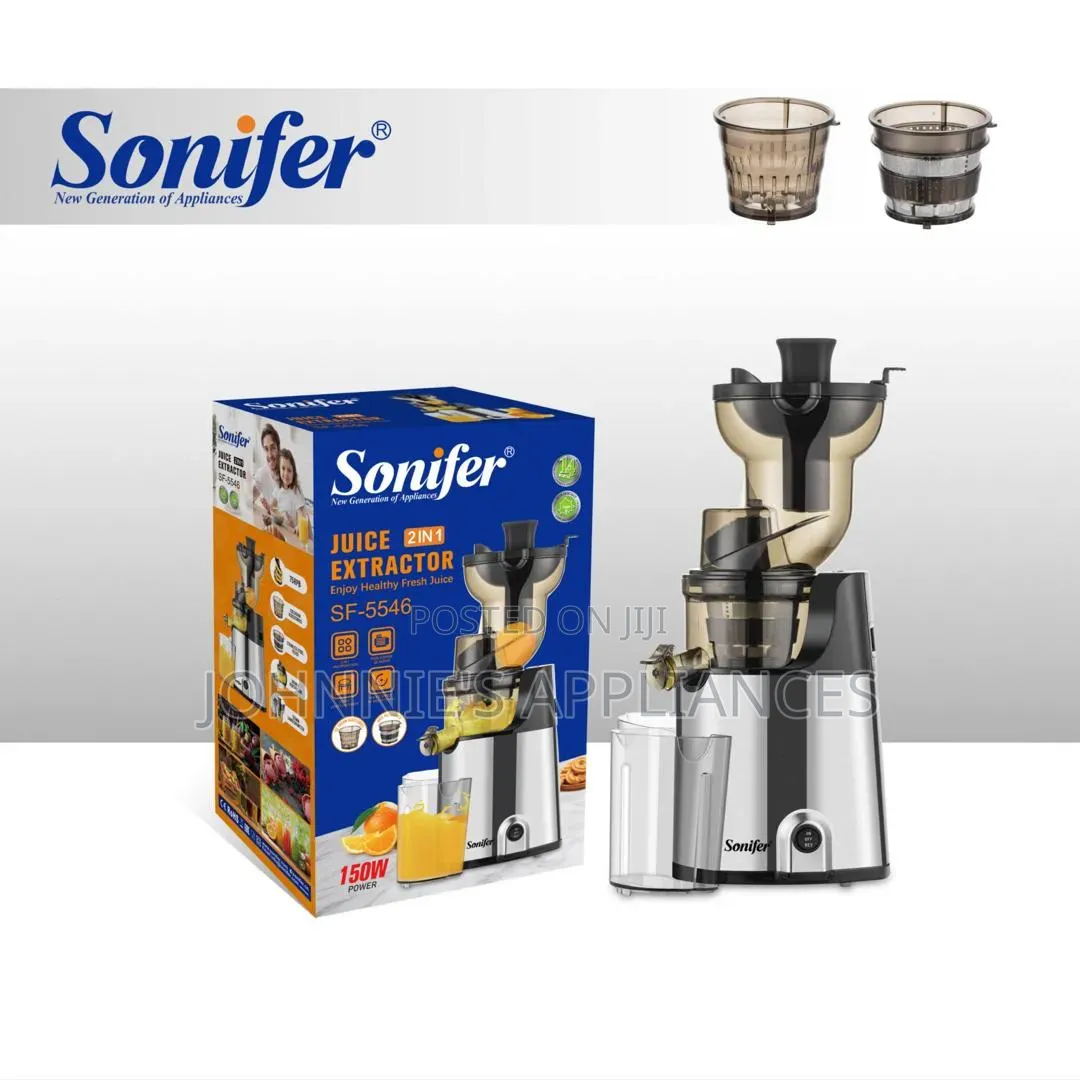 (2in1) Sonifer Slow Juicer / Juice Extractor Machine