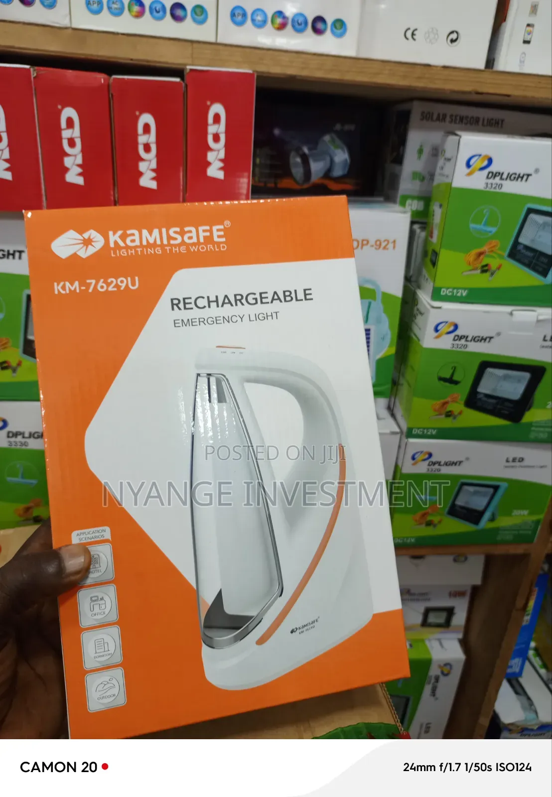 Kamisafe Km-7629u Rechargeable Emergency Light