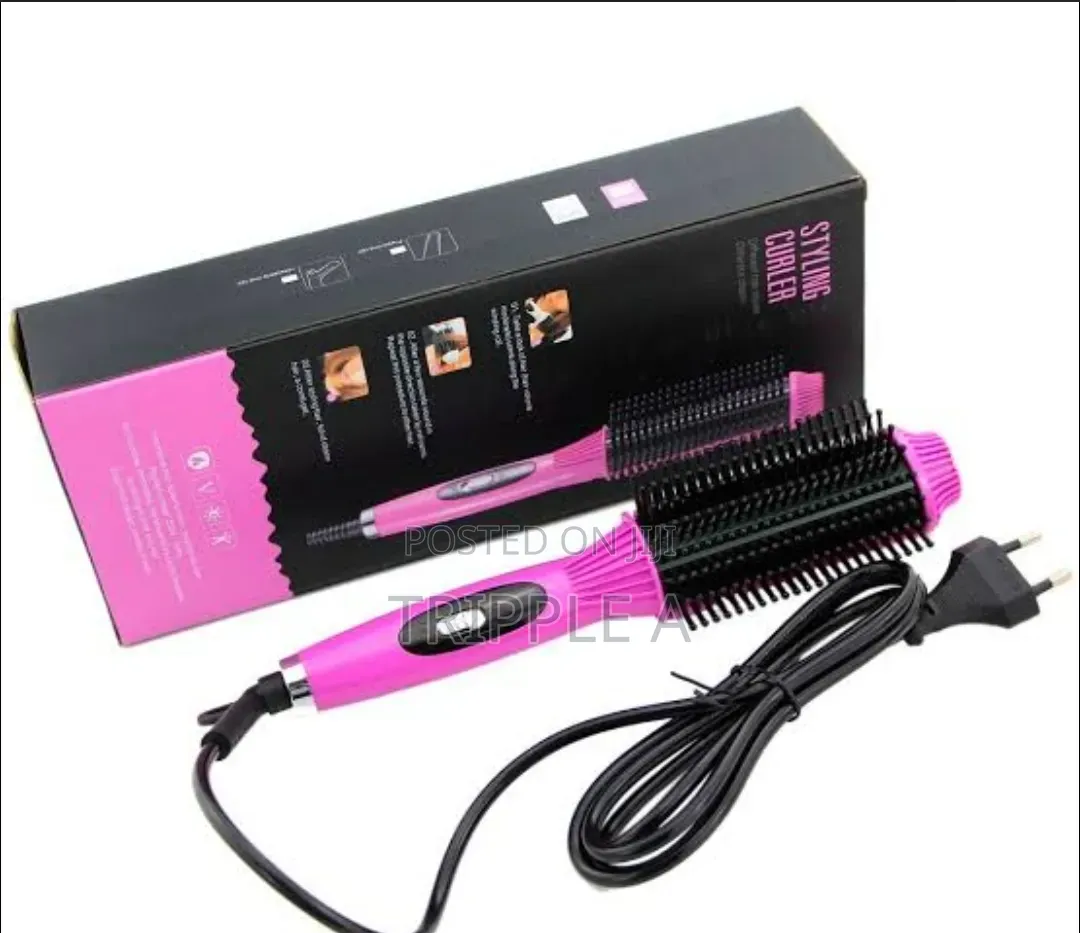 2 in 1 Hair Straightener Brush Comb , Wet or Dry Fast Tool