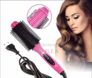 2 in 1 Hair Straightener Brush Comb , Wet or Dry Fast Tool