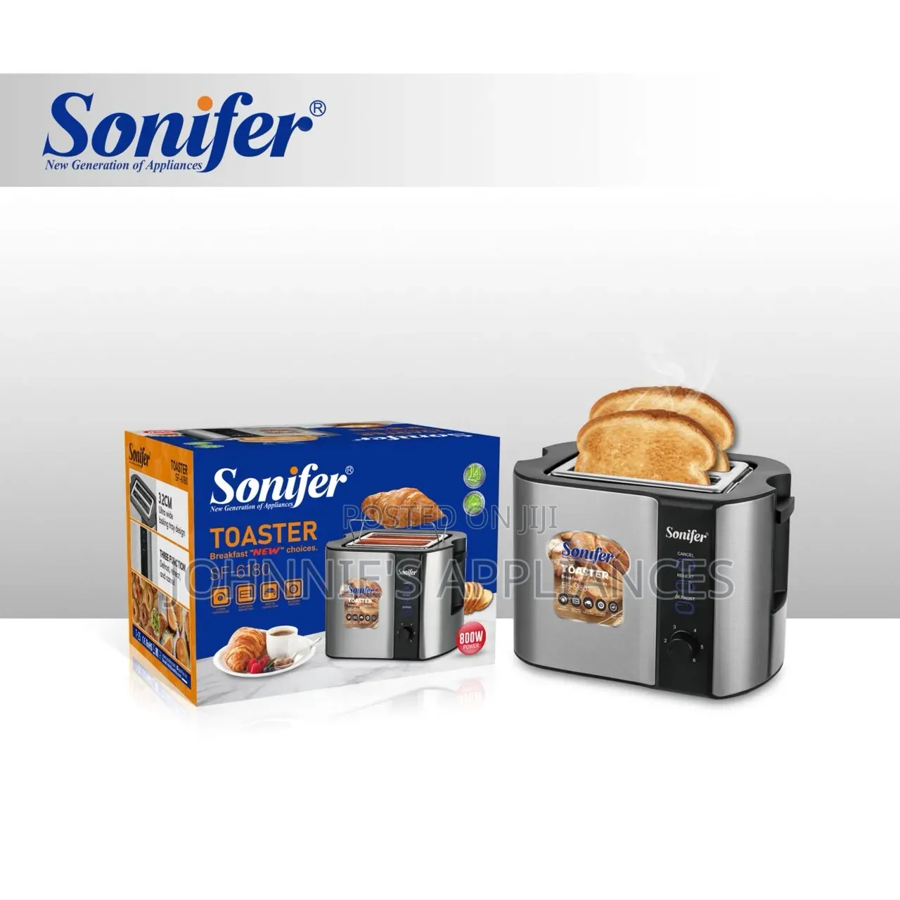 2 Slicer Electric Bread Toaster