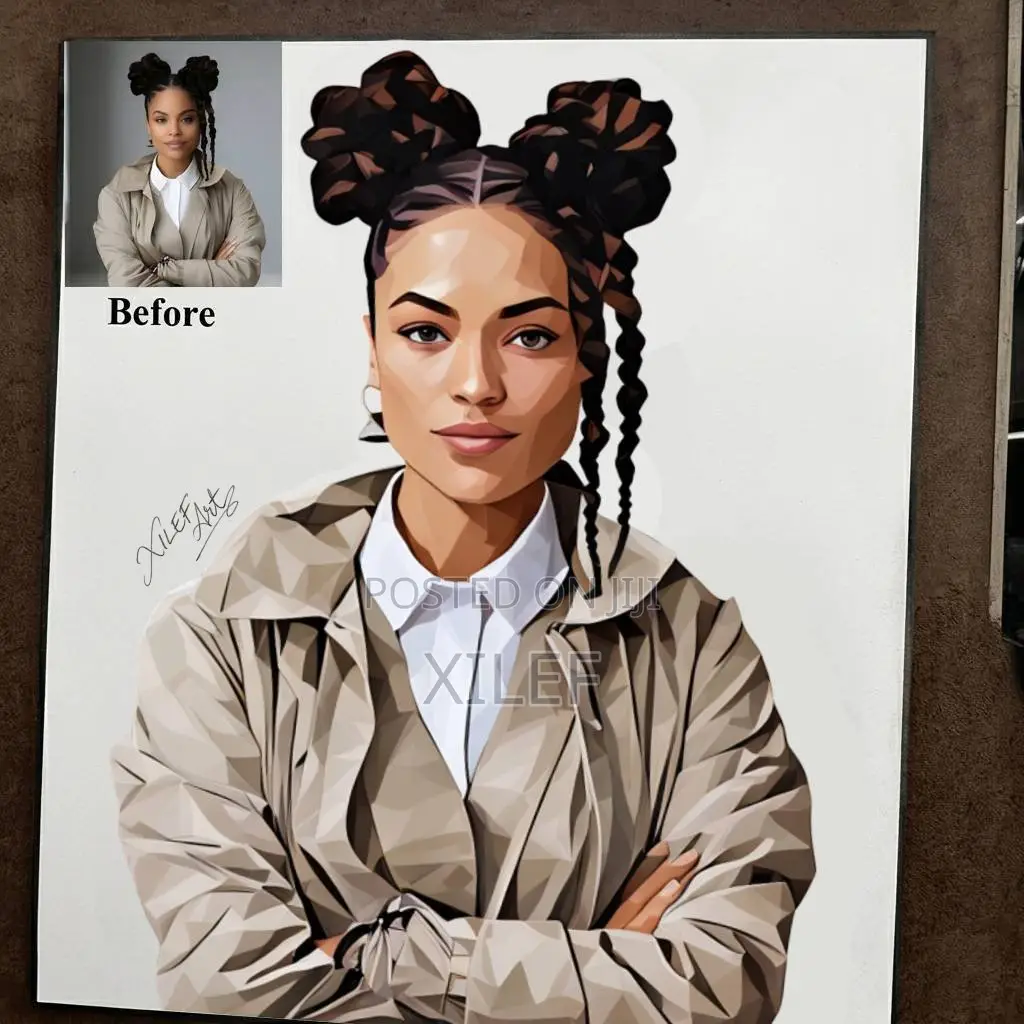 Professional Polygon Art Drawing — Get Drawn Too