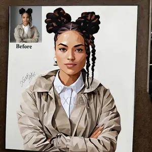 Professional Polygon Art Drawing — Get Drawn Too