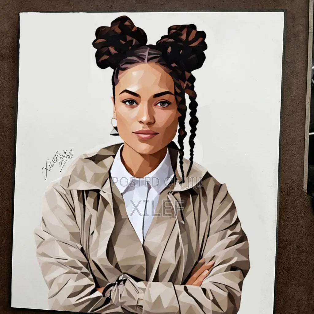 Professional Polygon Art Drawing — Get Drawn Too