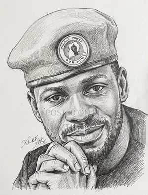 Bobi Wine's Pencil Art Portrait — Let's Draw Yours Too