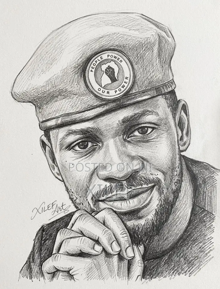 Bobi Wine's Pencil Art Portrait — Let's Draw Yours Too