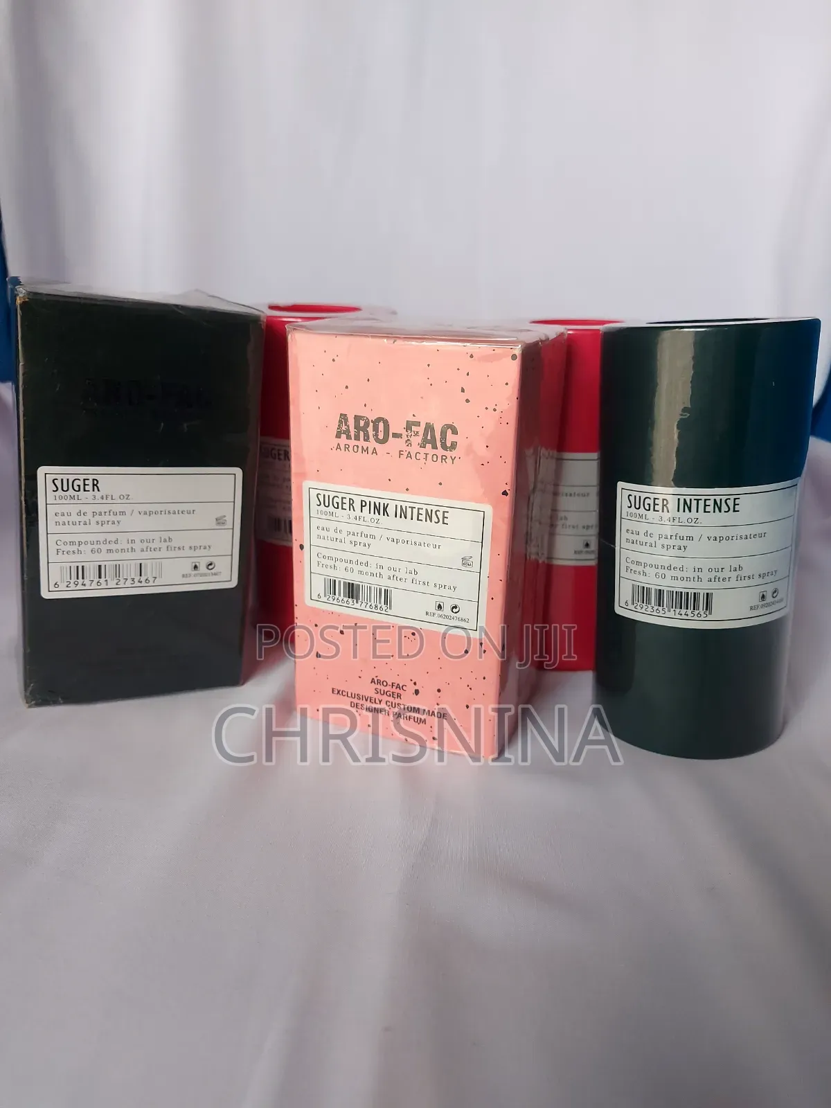 Original Aro-Fac Perfume Set - Suger Suger Pink Intense (100ml Each)