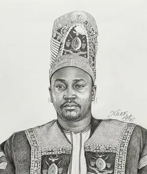 Kyabazinga Gabula Nadiope's Pencil Art Portrait — Let's Draw Yours Too
