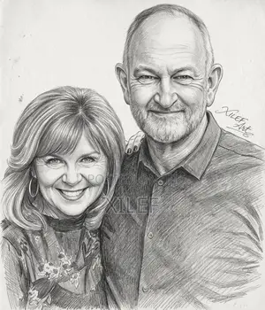 Pr Gary Marilyn Skinner's Pencil Art Portrait — Let's Draw Yours Too