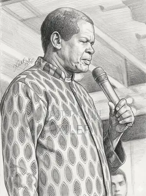 Pastor Robert Kayanja's Pencil Art Portrait Let's Draw Yours Too