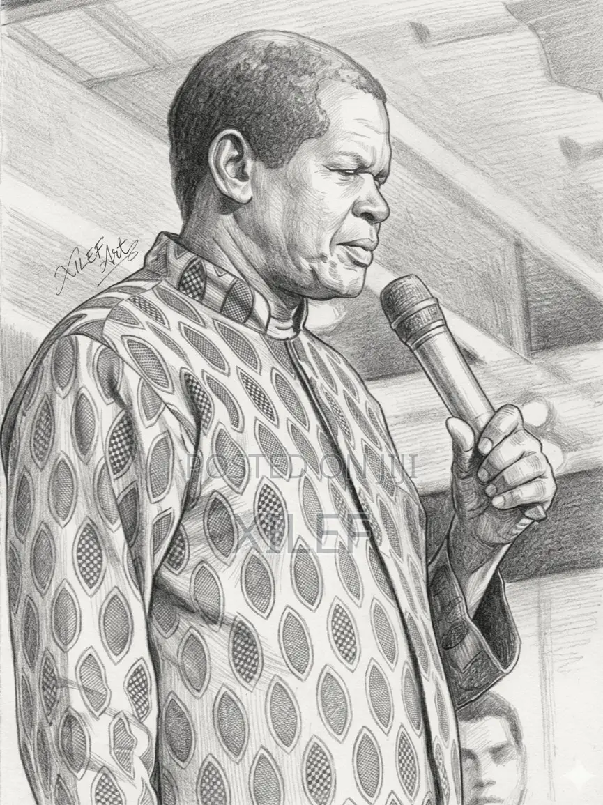 Pastor Robert Kayanja's Pencil Art Portrait Let's Draw Yours Too